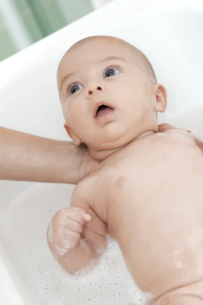 아기 목욕 시간 로열티 프리 스톡 사진