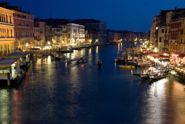 Canale Grande bei Nacht