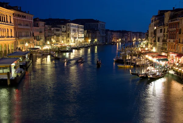 stock image Canale Grande bei Nacht