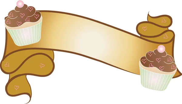 Clipe ilustração da arte de um elemento de design de padaria de uma sagacidade Banner — Fotografia de Stock