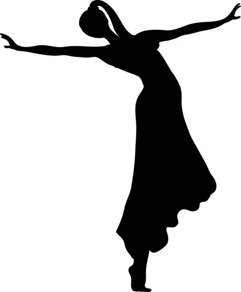 剪辑的芭蕾舞者的艺术插图 — 图库照片