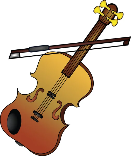Clip Art Illustration of a Violin — Stock Photo, Image