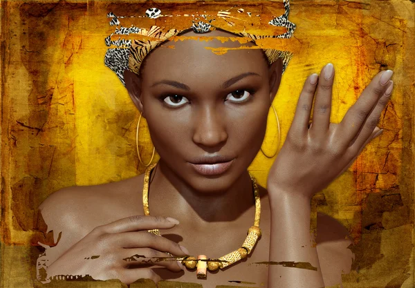 젊은 아프리카의 초상화 — 스톡 사진