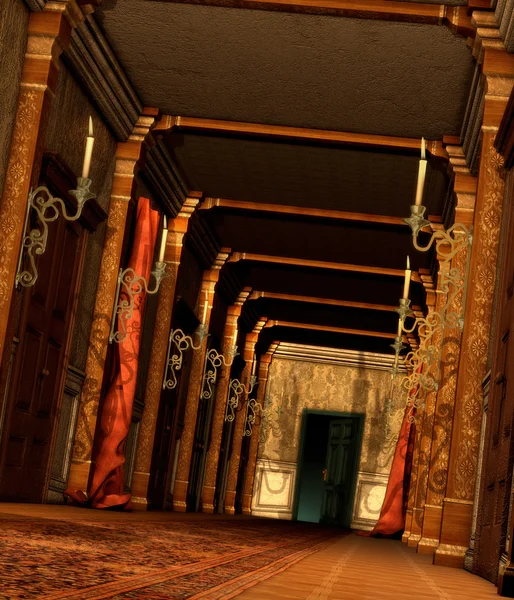 Ciekawy korytarzu — Zdjęcie stockowe