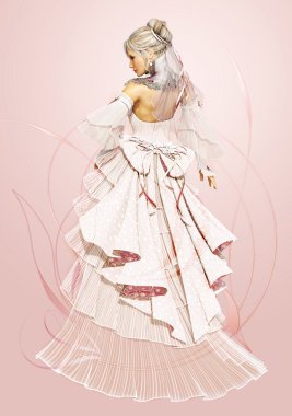 Rose Bride clipart