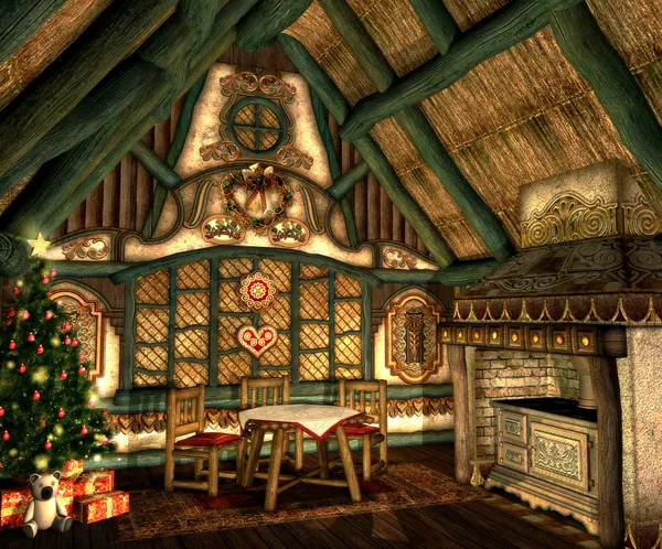 Cabaña de Navidad —  Fotos de Stock