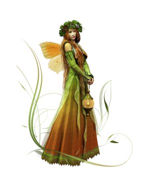 Deep Forest Elf CA Ornament clipart