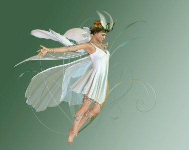 Orchid Fae clipart