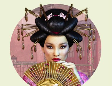 Asian Lady clipart