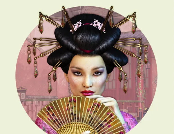 Asiatiska lady — Stockfoto