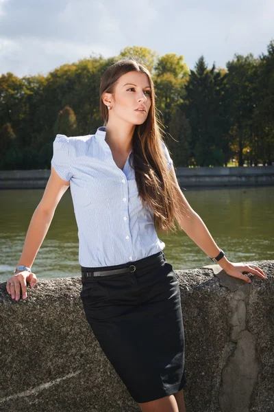 stock image Beautiful business woman