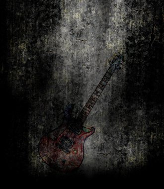 Electric guitar background clipart