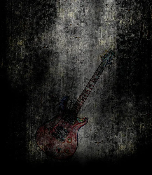 Guitarra elétrica fundo — Fotografia de Stock