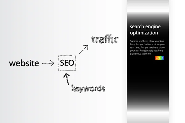 SEO - Optimización de motores de búsqueda — Foto de Stock