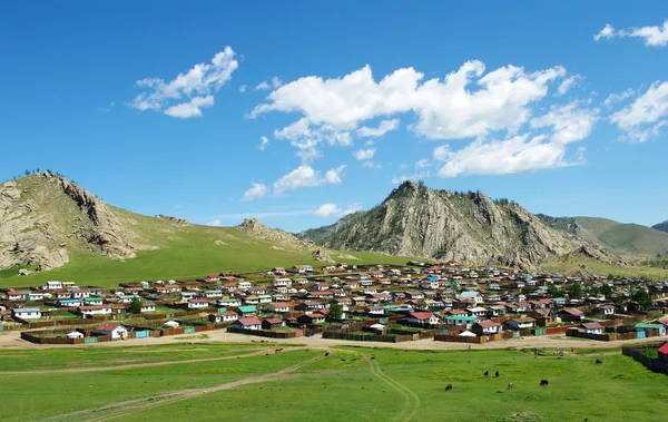 Tsetserleg Stadt in der Mongolei — Stockfoto