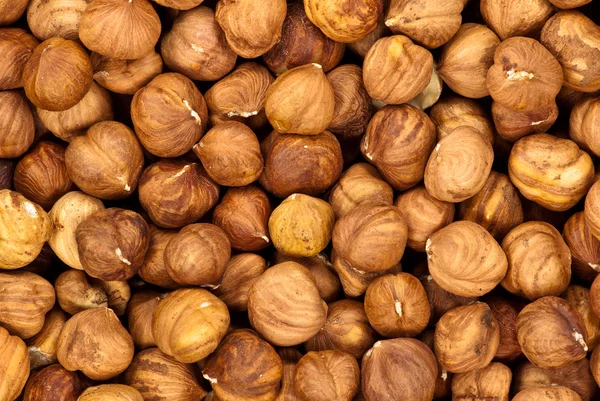 Hazelnuts macro background — Stock Photo, Image