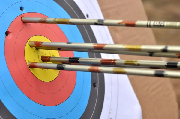 Target with arrows — Stock Photo, Image