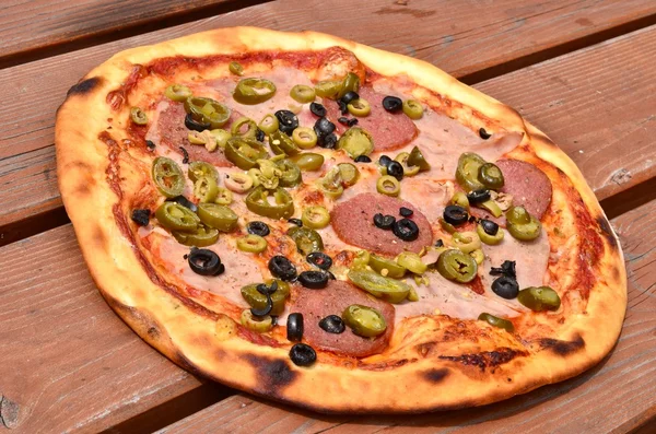 Elszigetelt pizza — Stock Fotó