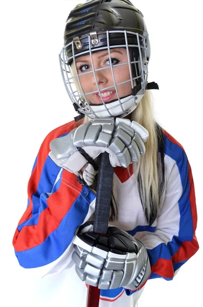 महिला हॉकी खिलाड़ी — स्टॉक फ़ोटो, इमेज