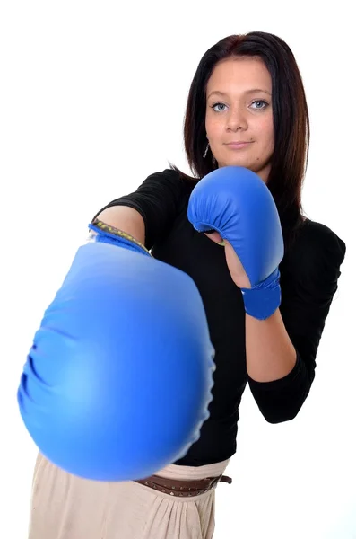 Бокс жінка — стокове фото