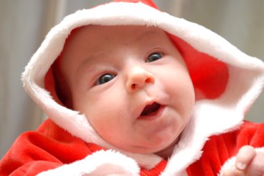 Baby santa isolated clipart