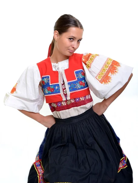 Hagyományos szlovák nő — Stock Fotó