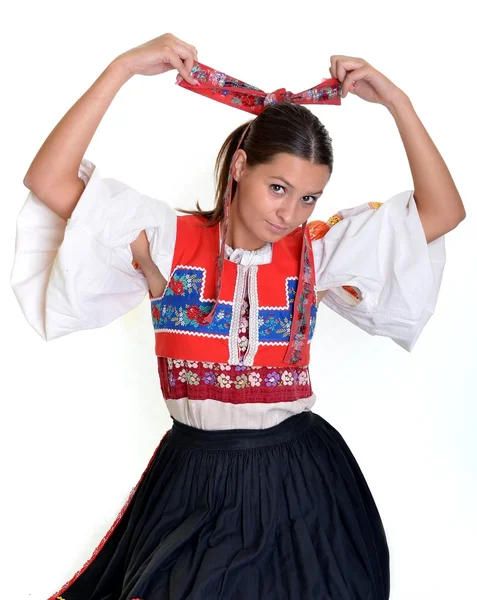 Mujer eslovaca tradicional —  Fotos de Stock