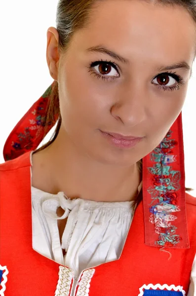 Bild einer traditionellen slowakischen Frau — Stockfoto