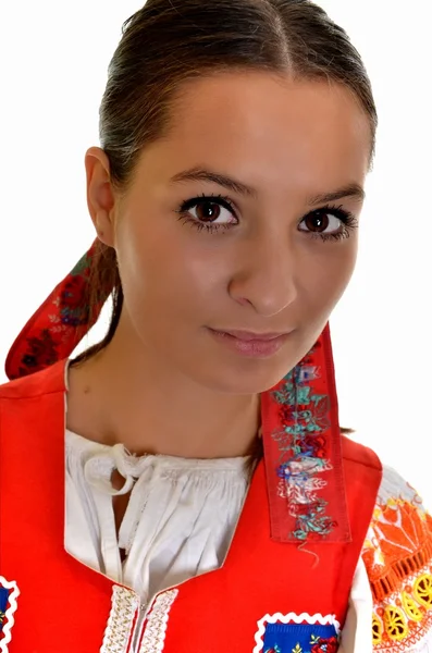 A hagyományos szlovák nő képe — Stock Fotó