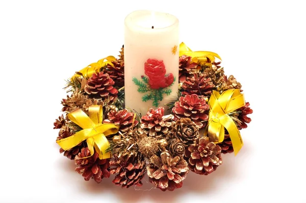 Copper advent wreath — Stock Photo, Image