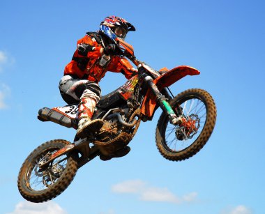 Mx rider jumping clipart