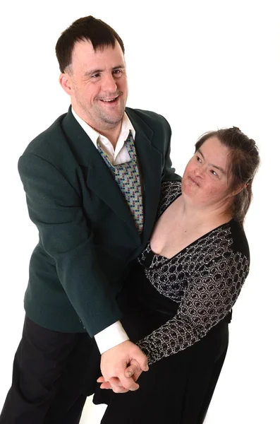 Paar mit Down-Syndrom — Stockfoto