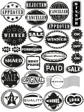 Rubber stamps clipart