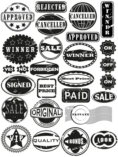 stock vector Rubber stamps