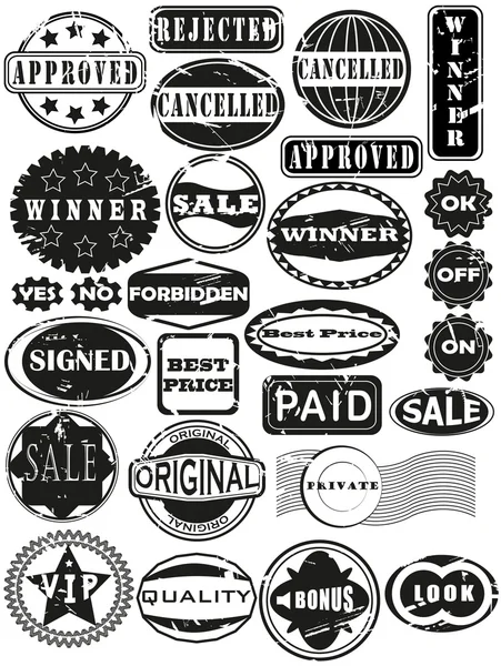 Rubber Stamps — Stockvector