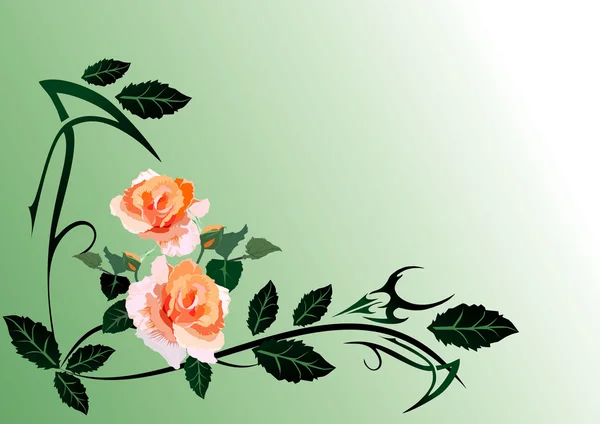 Состав цветов — стоковый вектор