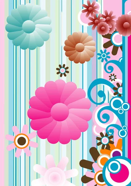 Flowers composition — Stock Vector