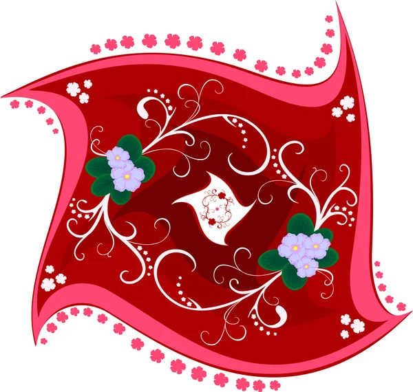 Vecteur de carreaux floraux — Image vectorielle