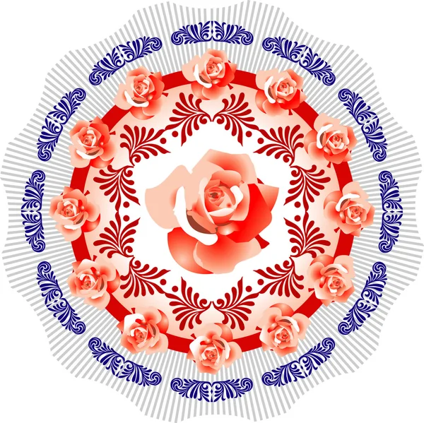 Vecteur de motif floral — Image vectorielle