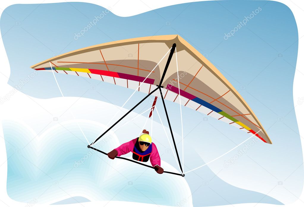 Hang-glider vector