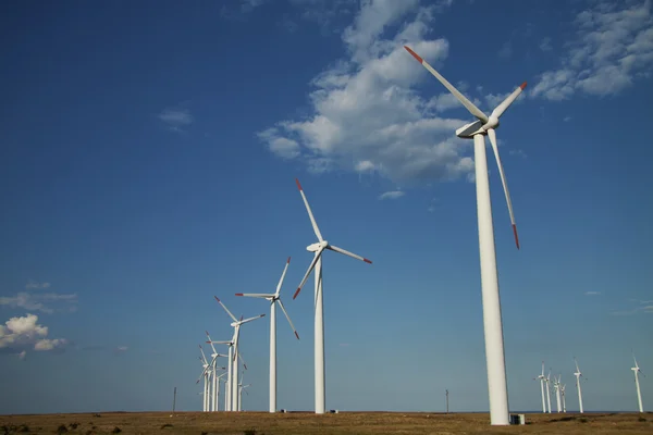 stock image Series of wind power generators