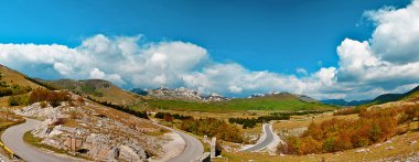 Panorama mountain pass