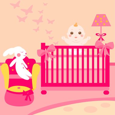 Baby lovely room clipart