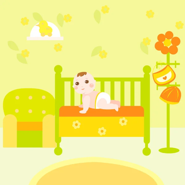 Bebé eco habitación — Archivo Imágenes Vectoriales