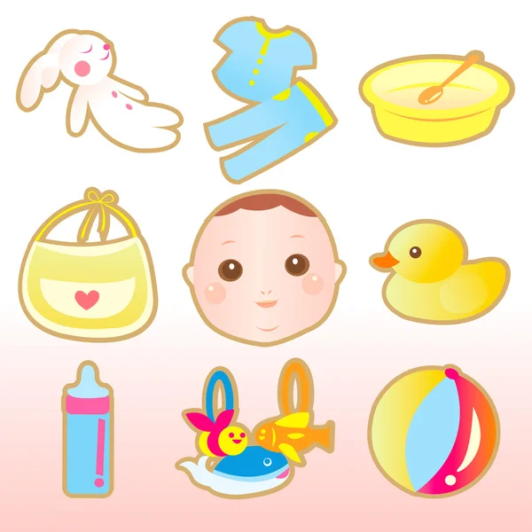 stock vector Baby cute elements