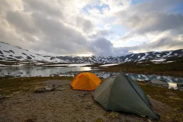 2 관광 텐트 — 스톡 사진