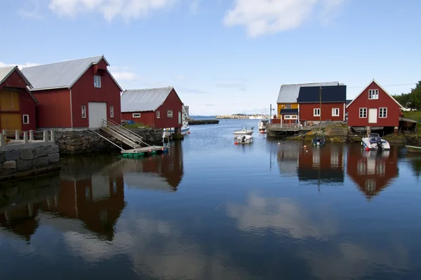Visserij dorp bud, Noorwegen — Stockfoto