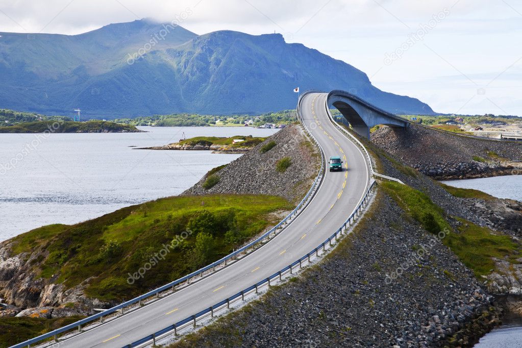 Picturesque Norway landscape. Atlanterhavsvegen