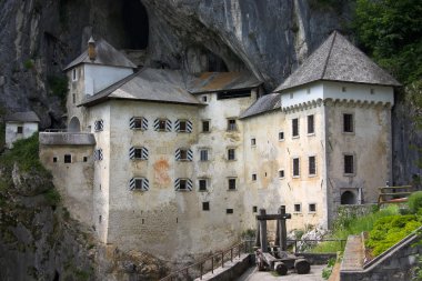 Medieval Predjama Castle near Ljubljana clipart