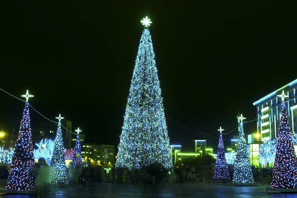 stock image Christmas and New Year illumination